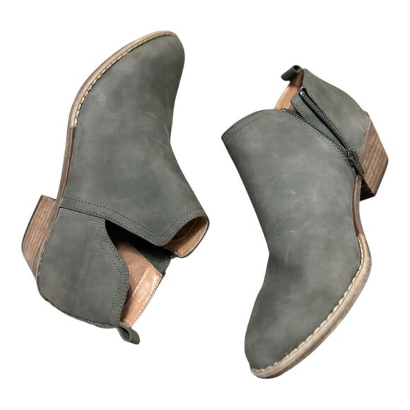 Dolce Vita Grey Womens Sz 9 Booties Ankle Boots Zipper - Picture 5 of 9